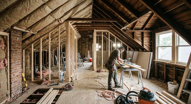 Attic Finishing in Alpharetta, GA