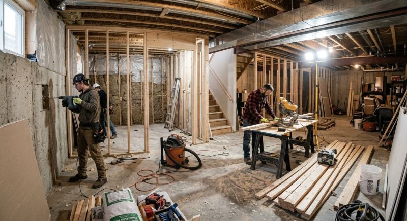 Basement Conversion in Alpharetta, GA