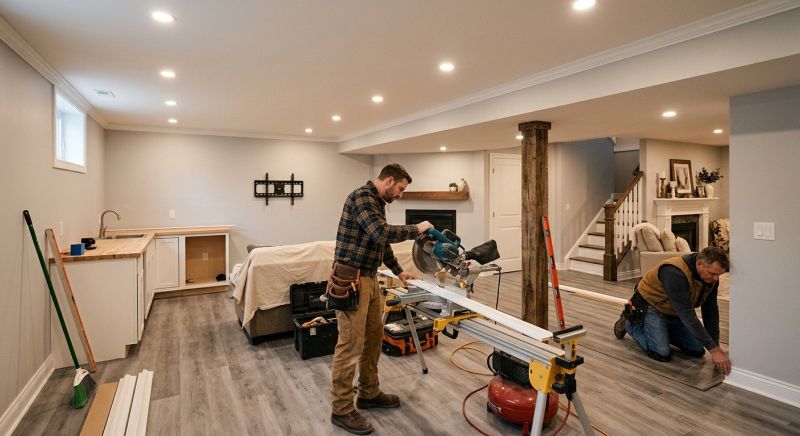 Basement Conversion in Alpharetta, GA