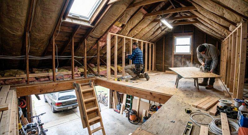 Garage Attic Remodeling in Alpharetta, GA