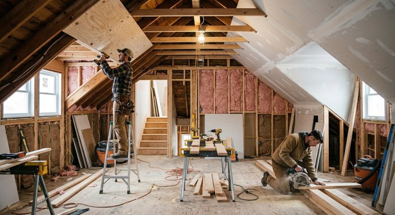 Garage Attic Remodeling in Alpharetta, GA