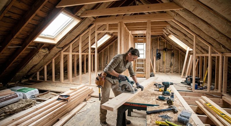 Garage Attic Remodeling in Conroe, TX