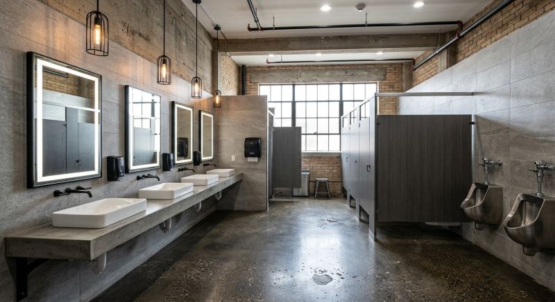 Industrial Bathroom Renovation in Charleston, SC