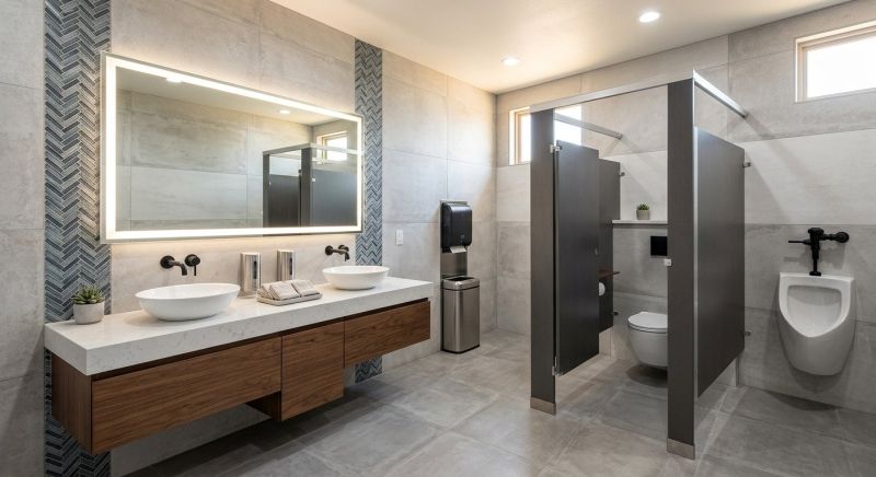 Office Restroom Renovation in Denver County, CO